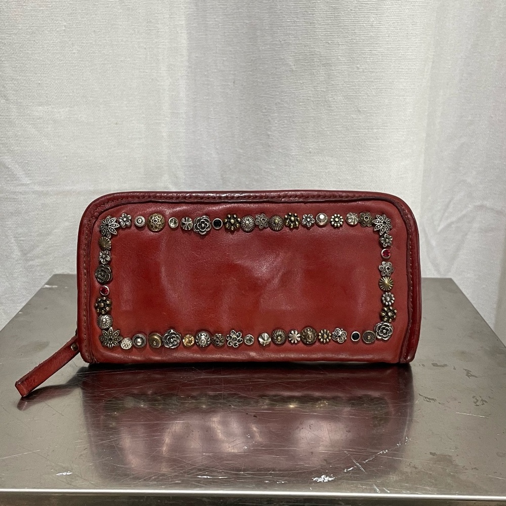 Embellished Campomaggi Wallet in Ruggine